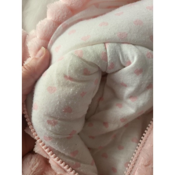 Wonder Nation Pink Fleece Snowsuit - Size 3-6 months - Picture 4 of 4